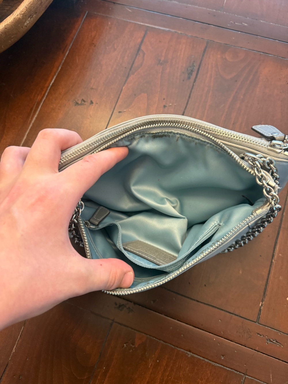 Coach y2k Kristin Willow leather snakeskin shoulder bag Used! - Picture 9 of 16